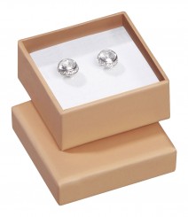 Jewellery boxes for ear studs, nude 