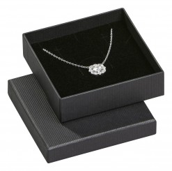 Jewellery boxes for pendants/earrings/rings, black/black 