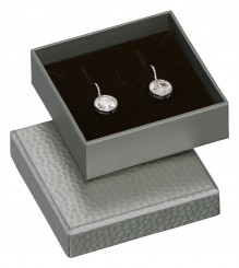 Jewellery boxes for pendants/earrings, silver 