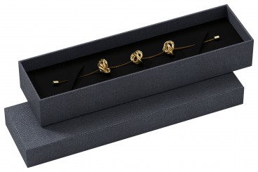 Boîtes à bijoux pour bracelets/montres, anthracite/noir 