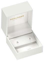 Jewellery boxes for earrings/ear studs/pendants with LED, with CE certification, white/white 