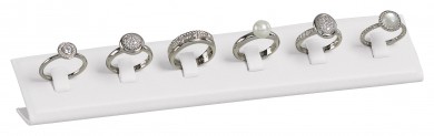 Ringständer für 6 Ringe, N.0008 weiß 