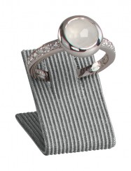Support bague, P.150 gris argent 