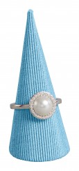 Ring/stacking rings stand, cone-shaped, P.152 blue 