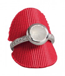 Pastille bague, P.110 rouge 