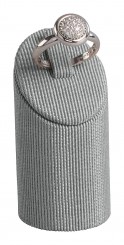 Support bague, rond, moyen, P.150 gris argent 