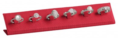Support pour 6 bagues, P.110 rouge 