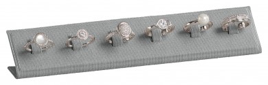 Support pour 6 bagues, P.150 gris argent 