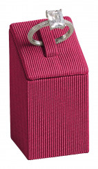 Ring stand, square, medium, P.125 pink 