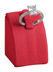 Support bague, courbes, petit, P.110 rouge 