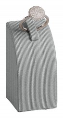 Support bague, courbes, moyen, P.150 gris argent 