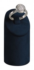 Expositor sortija, redondo, mediano, M.2018 azul oscuro 