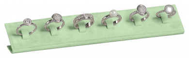 Support pour 6 bagues, M.094 vert clair 
