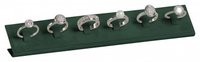 Support pour 6 bagues, M.095 vert sapin 