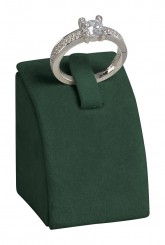 Support bague, courbes, petit, M.095 vert sapin 