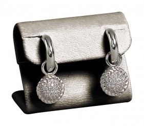 Support boucles d'oreilles, petit, N.666 bronze 
