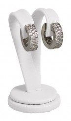 Espositore orecchini, piccolo, N.0008 bianco 