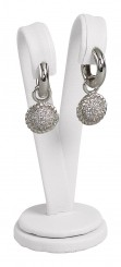 Espositore orecchini, medio, N.0008 bianco 