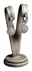 Support boucles d'oreilles, moyen, N.666 bronze 