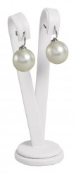 Espositore orecchini, grande, N.0008 bianco 