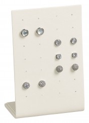 Ohrsteckerständer für 14 Paar, N.6071 beige 