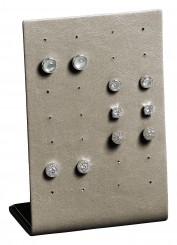 Support pour 14 paires de boutons d'oreilles, N.666 bronze 