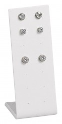 Espositore orecchini foro, 7 paia, N.0008 bianco 