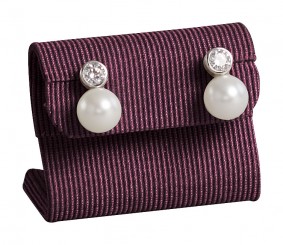 Earrings stand, small, P.156 aubergine 
