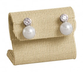 Expositor pendientes, pequeño, P.142 beige 