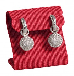 Expositor pendientes, mediano, P.110 rojo 