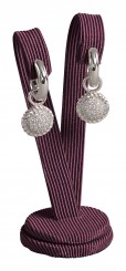 Earrings stand, medium, P.156 aubergine 