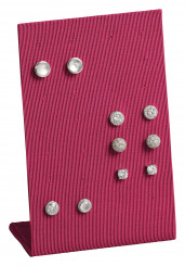 Espositore orecchini foro, 14 paia, P.125 fucsia 