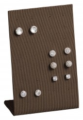 Expositor aretes, 14 pares, P.177 marrón oscuro 