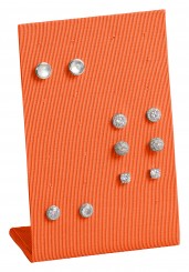 Expositor aretes, 14 pares, P.118 naranja 