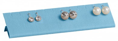 Expositor pendientes, 6 pares, grande, P.152 azul 