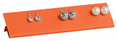 Expositor pendientes, 6 pares, grande, P.118 naranja 