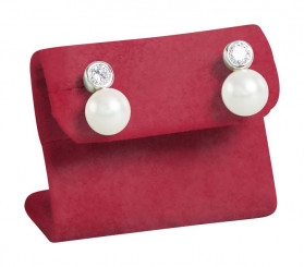 Earrings stand, small, M.041 red 