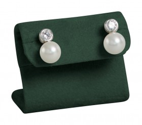 Espositore orecchini, piccolo, M.095 verde abete 
