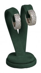 Espositore orecchini, piccolo, M.095 verde abete 