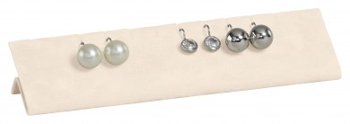 Expositor pendientes, 6 pares, grande, M.1205 crema 