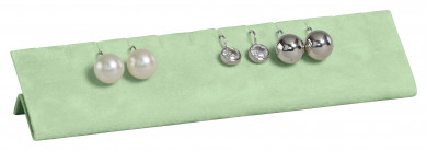 Expositor pendientes, 6 pares, grande, M.094 verde claro 