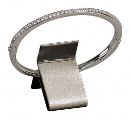 Support bracelet rigide, N.666 bronze 