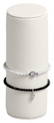Bracelet stand, cylindric, N.6071 beige 