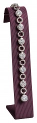 Bracelet stand, wide/vertical, P.156 aubergine 