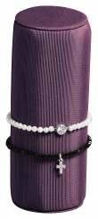 Bracelet stand, cylindric, P.156 aubergine 