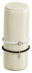 Support bracelet, cylindrique, P.103 crème 