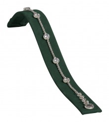 Bracelet stand, narrow/horizontal, M.095 pine green 