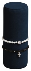 Support bracelet, cylindrique, M.2018 bleu foncé 