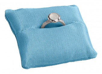 Cojín, pequeño, para 1 sortija, P.152 azul 