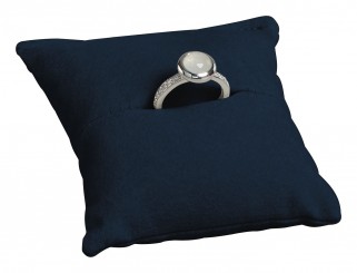 Coussin, petit, pour 1 bague, M.2018 bleu foncé 